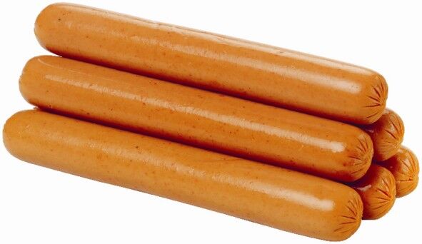 Hot Dogs, 8″ Ol’ Smokey Skinless 2.5Kg KR (88652) (GF)