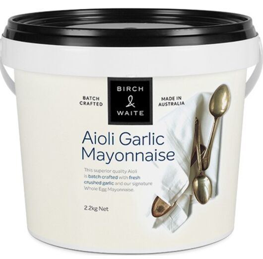 Mayonnaise, Garlic Aioli 2.2kg Birch & Waite (GF) (H)