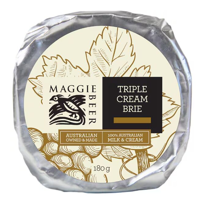 Cheese, Triple Cream Brie 180gm Maggie Beer