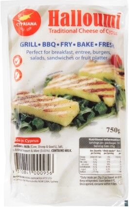 Cheese, Halloumi 750g Cypriana Chefs