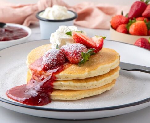 Pancakes**Gluten Free Buttermilk 12cm (100) Gourmet Chef (GF)