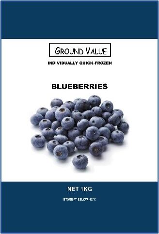 Blueberries, FROZEN 1Kg Ground Value