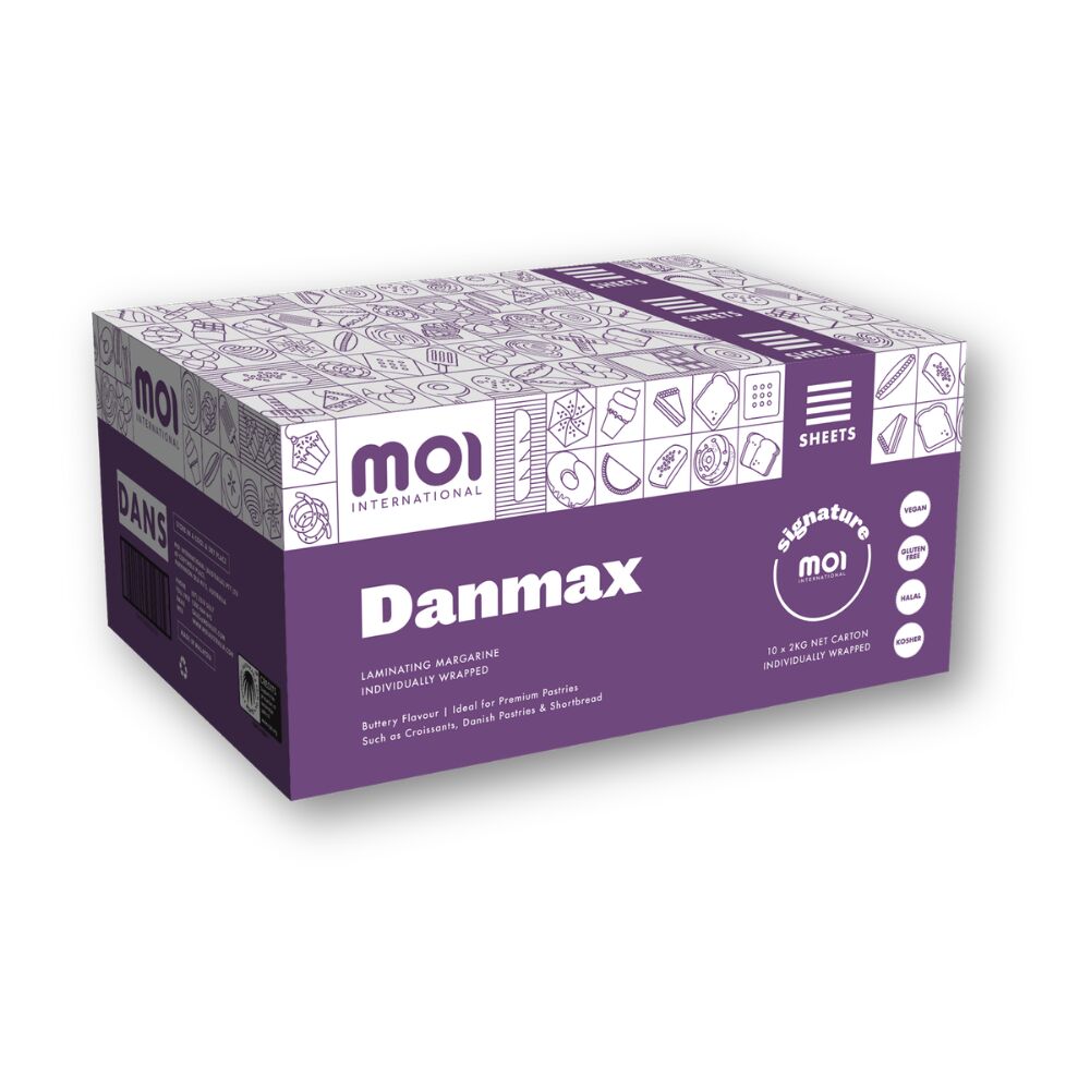 Pastry, Margarine Sheets 20Kg Danmax MOI (GF) (H)