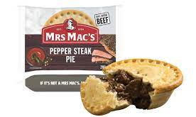 Mrs Mac's Pepper Steak Pie