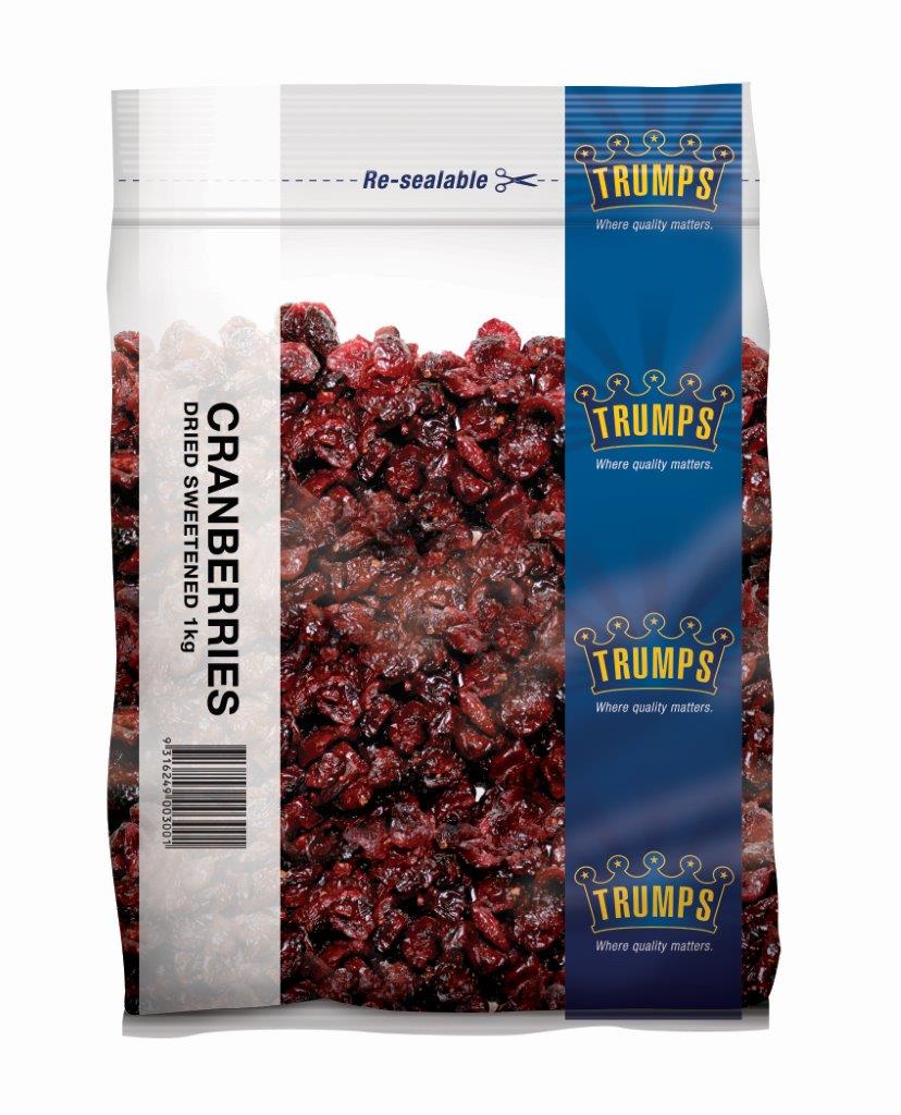 Trumps Dried Cranberries Sweetened