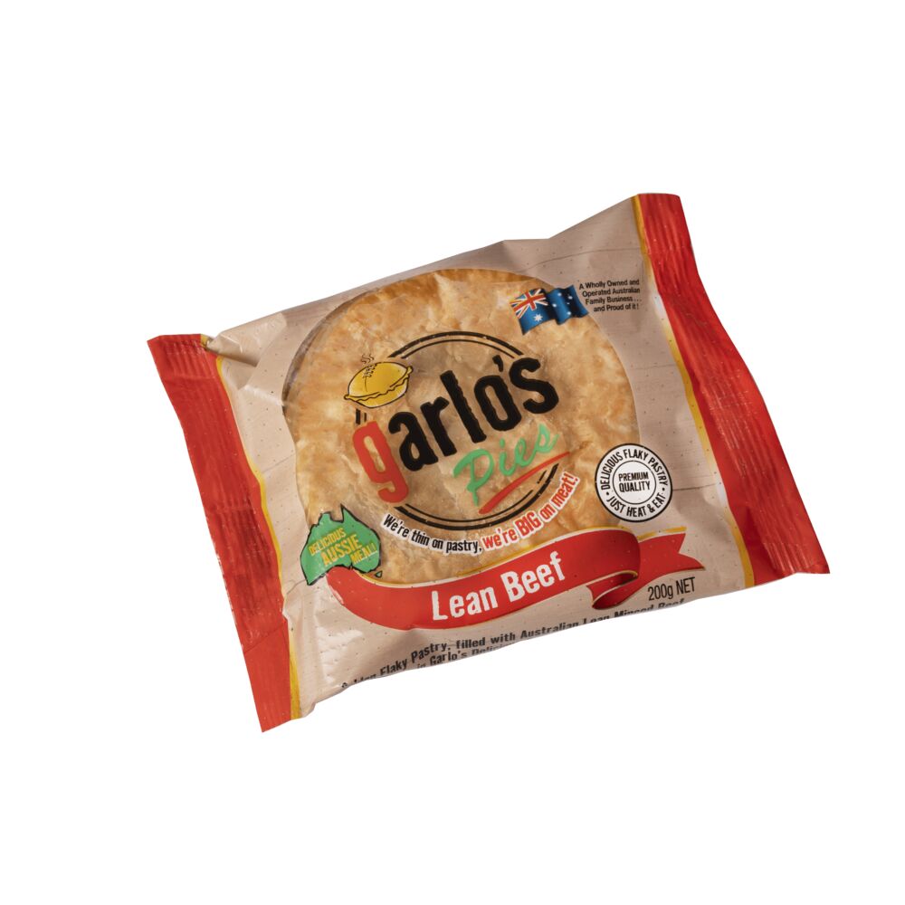 Pies, Lean Beef 12x200g Garlo’s (H)