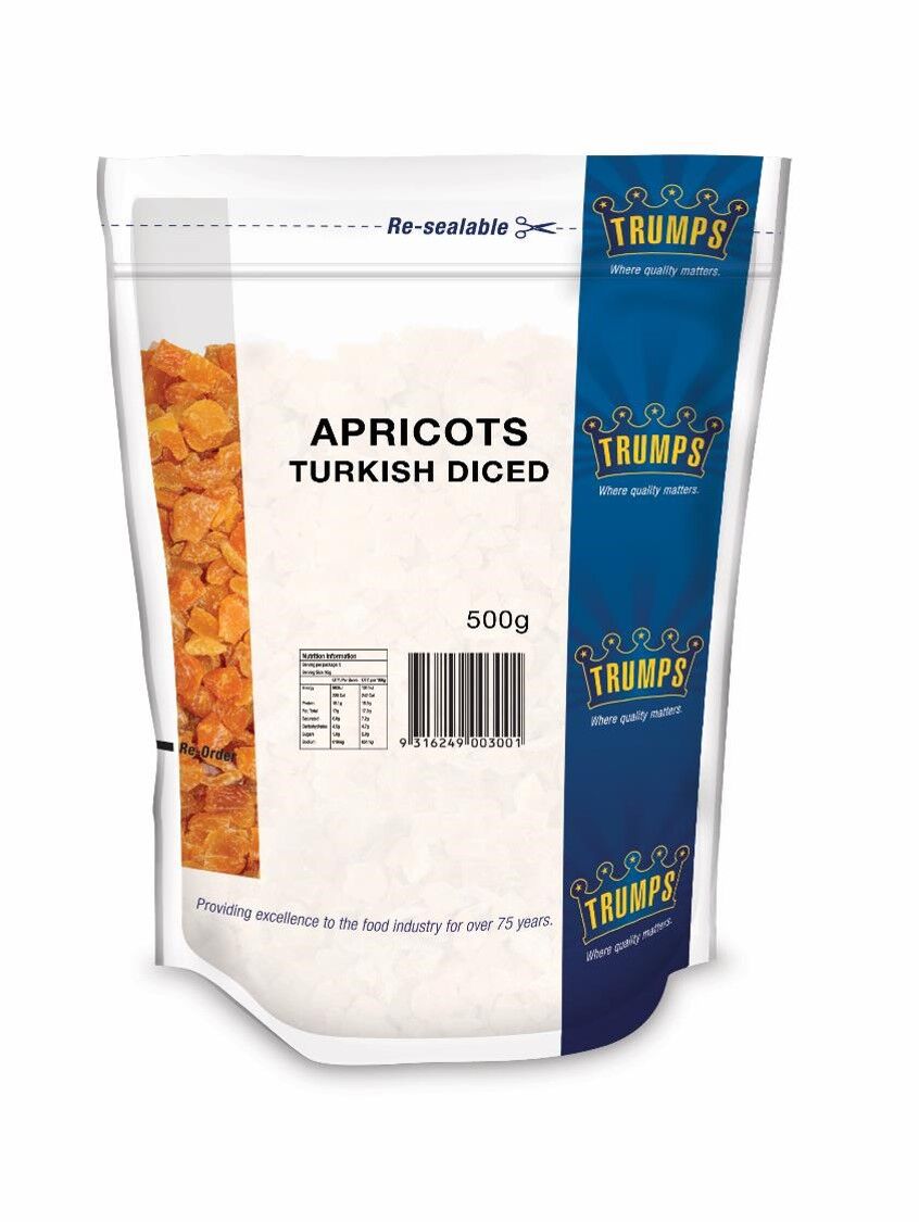 Apricots, Dried Turkish 1Kg Bag Trumps