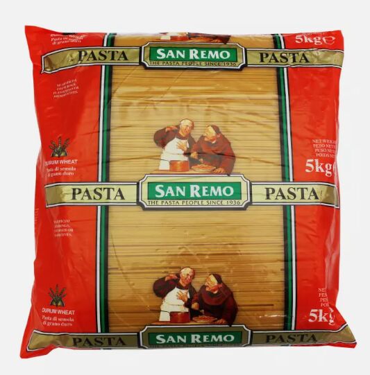 Pasta, Spaghetti #5 5Kg San Remo (VG) (H)
