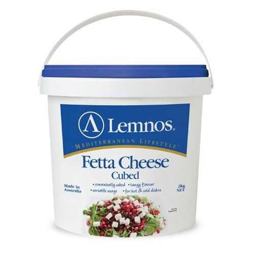Cheese Fetta Cubed 2kg Lemnos (H)