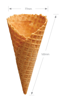 Altimate Waffle Ice Cream Cones Natural