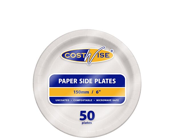 Plates**150mm Round Uncoated Paper (50)