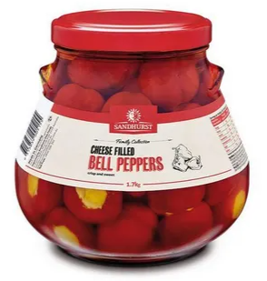 Sandhurst Cheese-Stuffed Bell Peppers Sweet Red