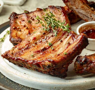 Pork Ribs, BBQ Loin Baby Back 10Kg Cookhouse (GF)