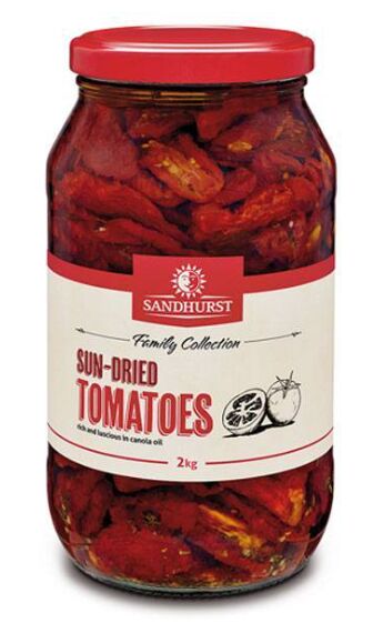 Tomatoes, Sundried 2kg Fresh Sandhurst (VG) (GF) (H)