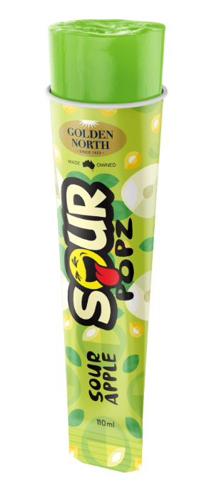 Golden North Ice Blocks Sour Popz Apple