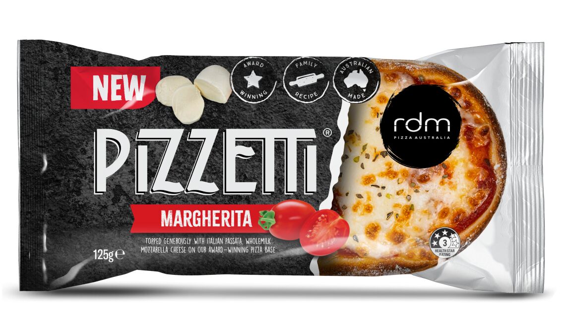 Pizzetti, Margherita Grab N Go 12x125gm RDM Pizza