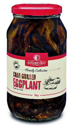 Eggplant, Chargrilled Strips in Oil 1.7Kg Sandhurst (VG) (GF) (H)