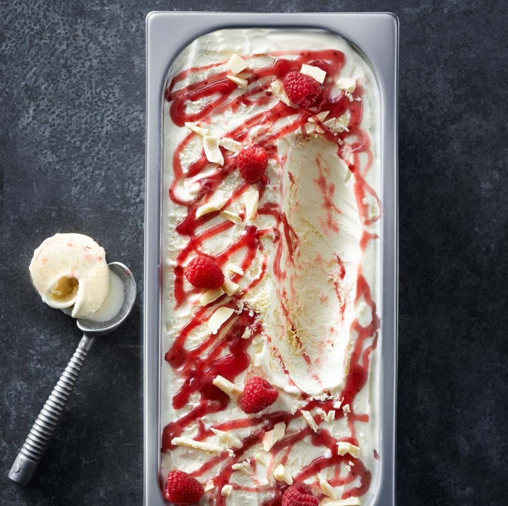 Everest Ice Cream Gourmet White Choc & Raspberry