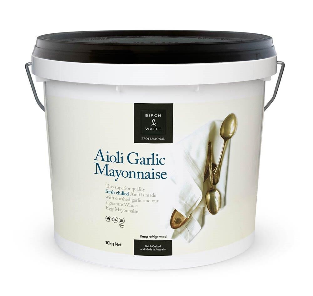 Mayonnaise, Garlic Aioli 10Kg Birch and Waite (GF) (H)