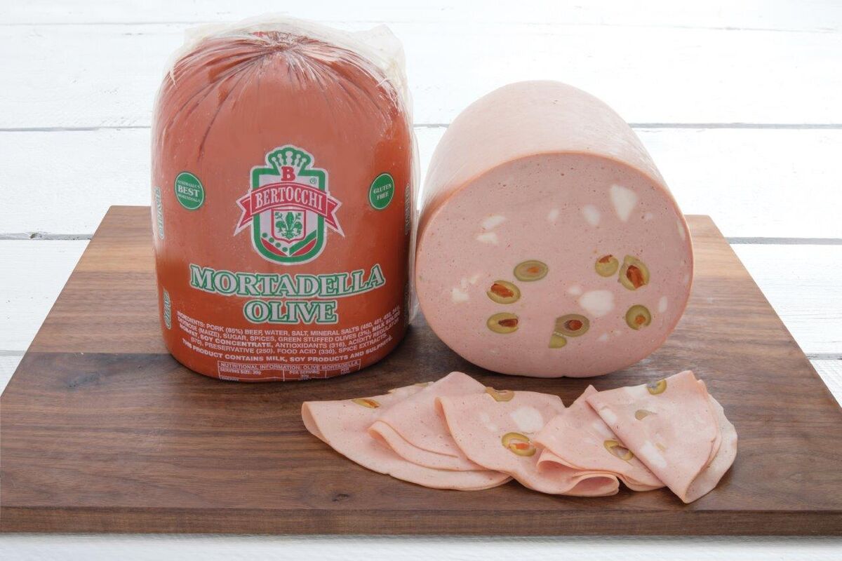 Mortadella, Halves Olive Random Weight Bertocchi