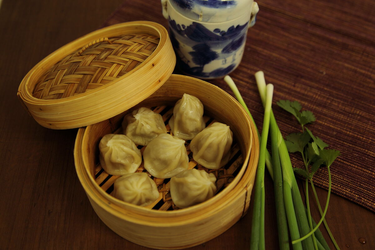 Dumpling, Vegetarian Xiao Long Bao (55) 1Kg Golden Fan (VEGAN) (VG) (H)