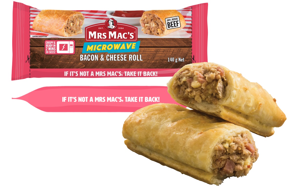 Mrs Mac's Microwave Bacon & Cheese Roll