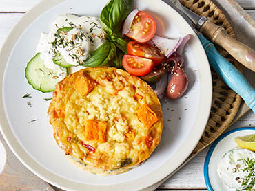 Helen's Frittata Sweet Potato Pumpkin Spinach & Fetta