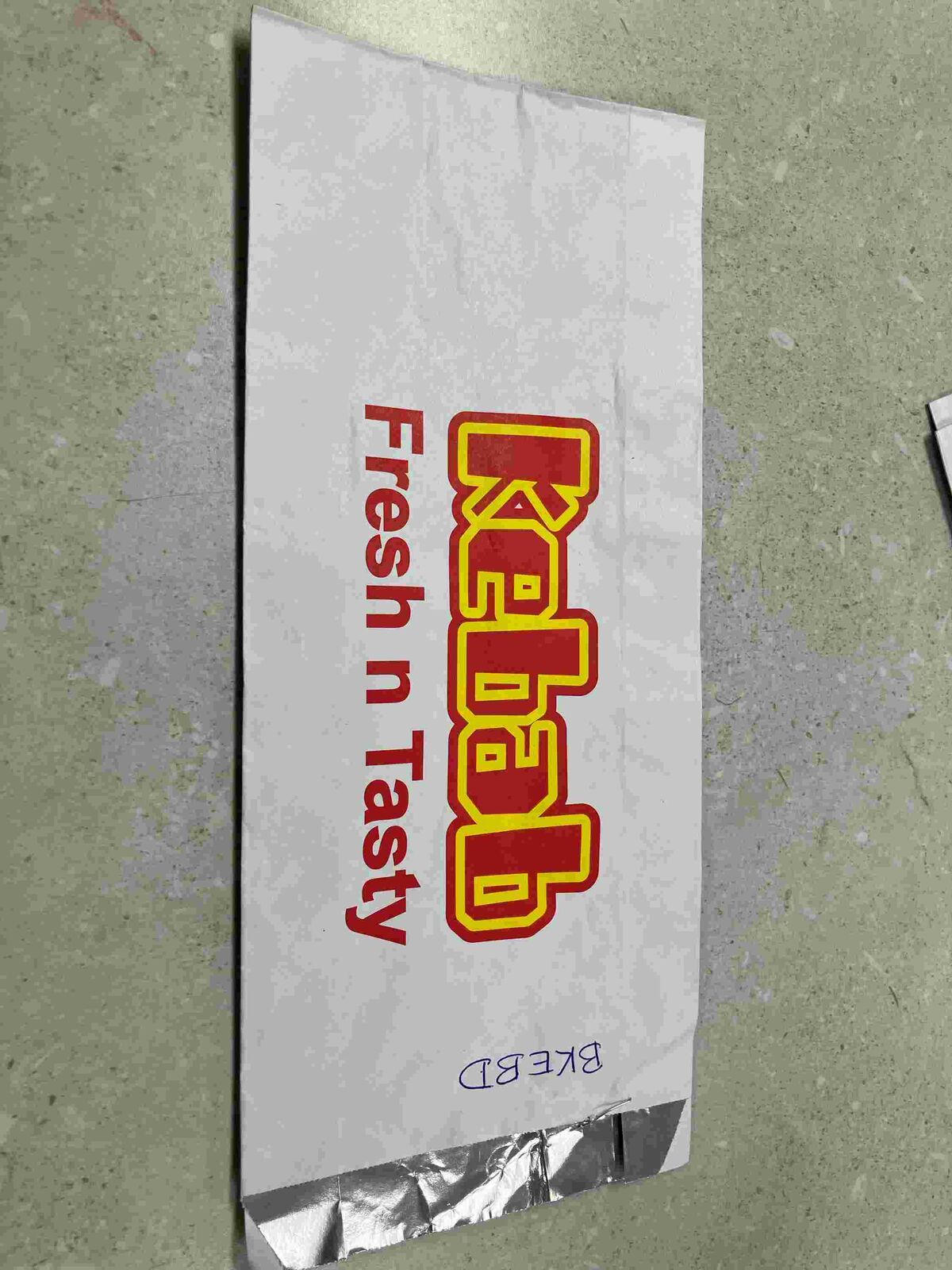Bag**Foil Lined Kebab (250)