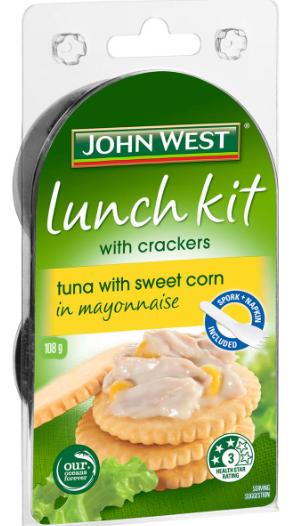 John West Lunch Kit Tuna Mayo & Sweet Corn
