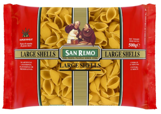 San Remo Pasta Large Shells