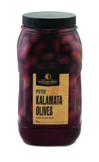Olives, Kalamata Pitted 2Kg Sandhurst (VG) (GF) (H) (GLASS)