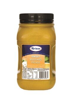 Pickles, Sweet Mustard 2.2kg Riviana (VG)