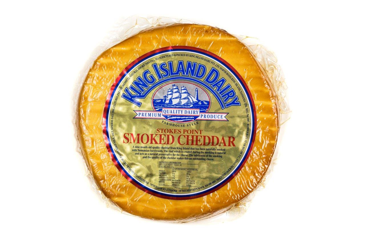 King Island Dairy Smoked Cheddar Stokes Point