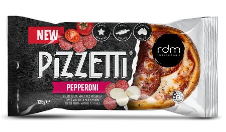 Pizzetti**Pepperoni Grab N Go 12x125gm RDM Pizza