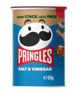 Pringles, Salt and Vinegar 12x53gm Carton (VG) (H)