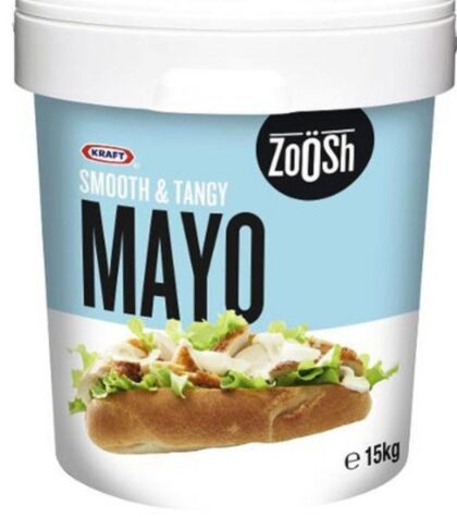 Mayonnaise, Smooth and Tangy 15kg Zoosh (GF)