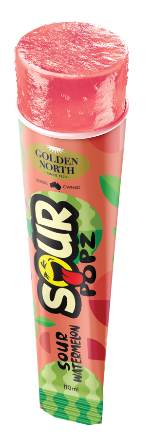 Golden North Ice Block Sour Popz Watermelon