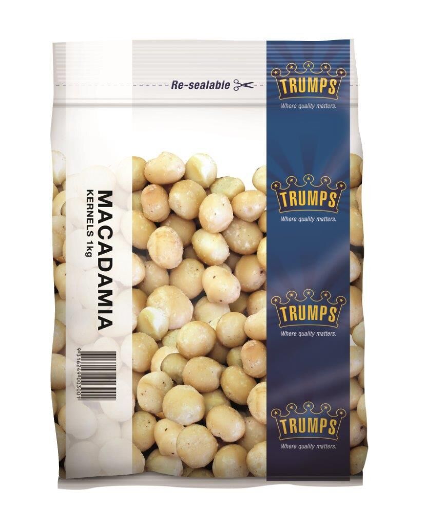 Macadamia Nuts, Raw 1Kg Trumps