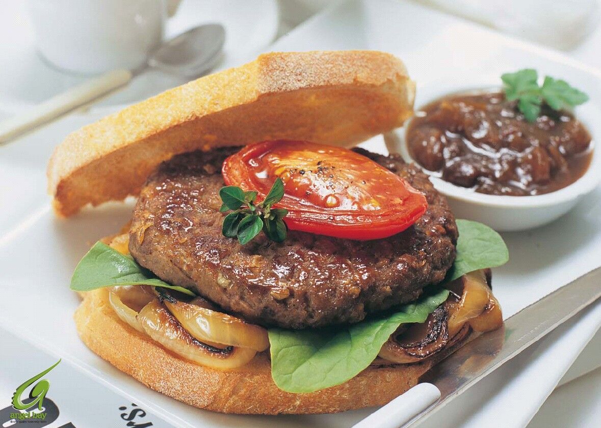 Hamburger, Gourmet Lite 63x100gm Angel Bay (H)