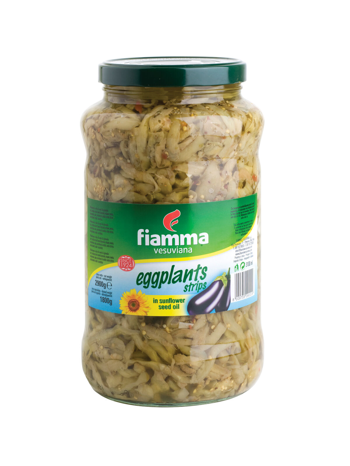 Eggplant, Strips in Oil 3Kg Fiamma