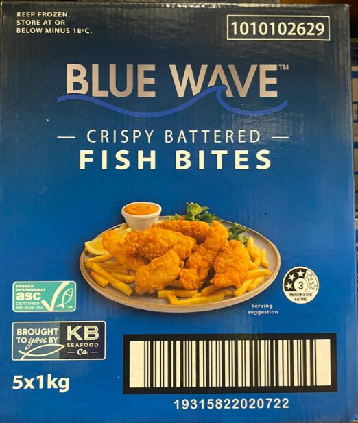 Fish Bites, Crispy 40grm 1Kg Blue Wave (I)