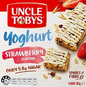 Muesli Bar, Strawberry Yoghurt (10x6x30.8g) (OUTER) Uncle Toby’s