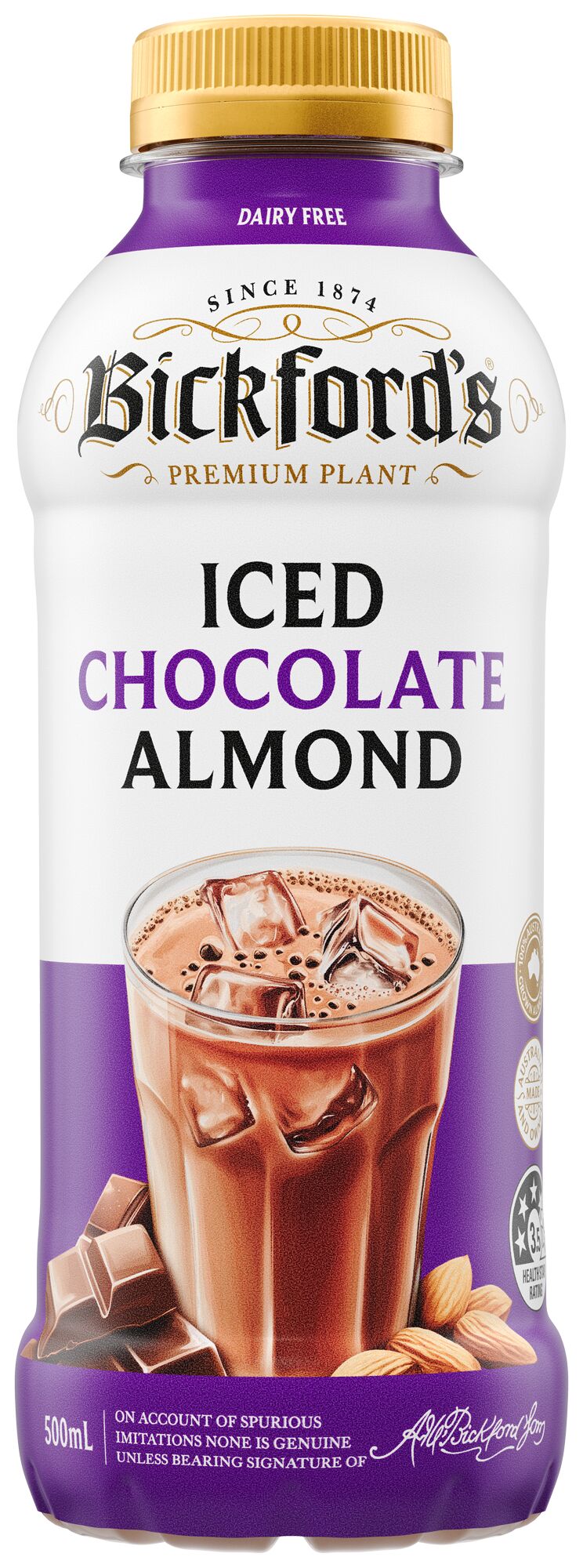 Drink**Iced Chocolate Almond RTD 12x500ml Bickfords (H)