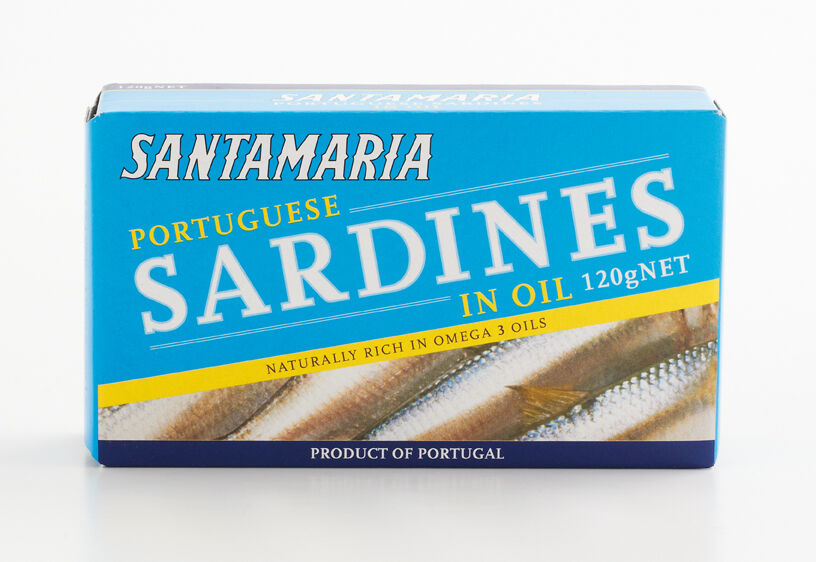 Sardines in Oil 12x120gm Carton Santamaria (GF)