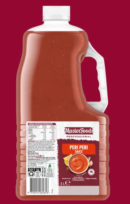 Sauce, Peri Peri 3L Masterfoods (GF)