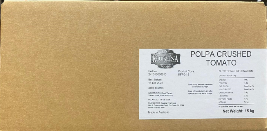 Kouzina Polpa Crushed Tomato