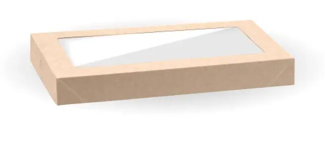 Lids, PLA Window for BioBoard**Extra Small Catering Tray, Biopak (100)