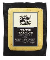 Cheese**Cracked Peppercorn Club Cheddar 6x150gm CTN Maggie Beer