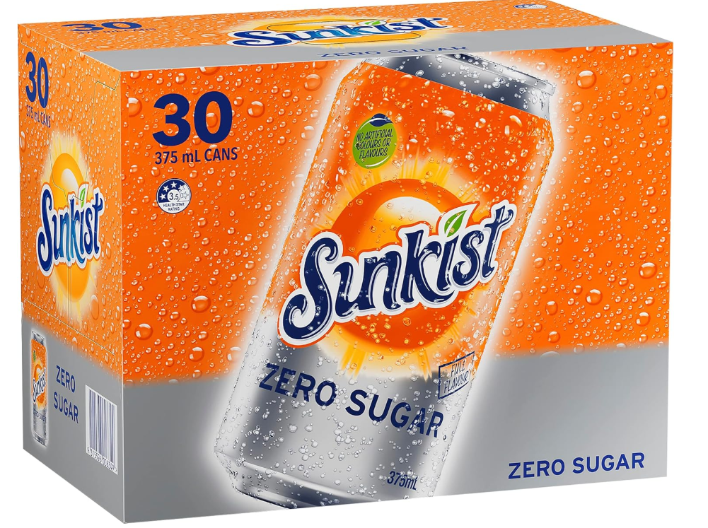 Sunkist Soft Drink Zero Sugar