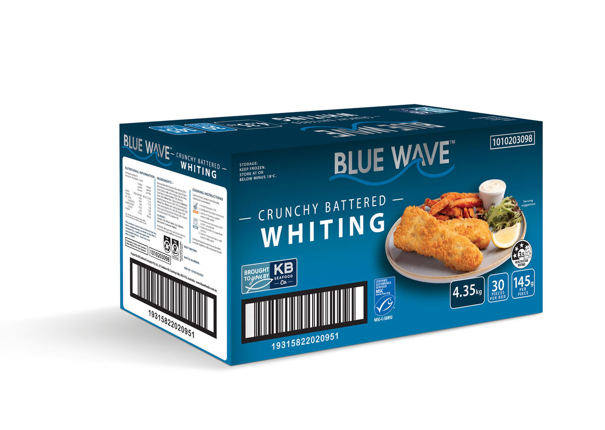 Whiting, Crunchy Battered 30x145gm Blue Wave (I)